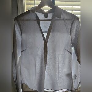 H&M Striped Button-Up Shirt Great Condition-Size Small